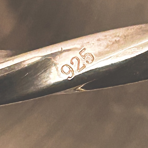 Genuine Sterling Silver Bangle Bracelet - Picture 10 of 11